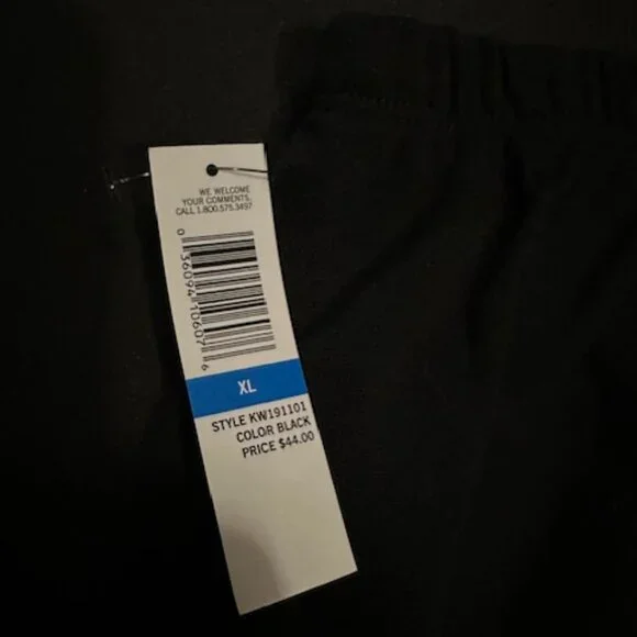 Black Kendall + Kylie's solid French terry pants 7224 NWT Boutique - Picture 7 of 10